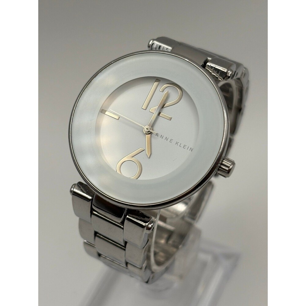 Anne Klein Women's Silver-Tone Quartz Watch AK/1075 White Dial